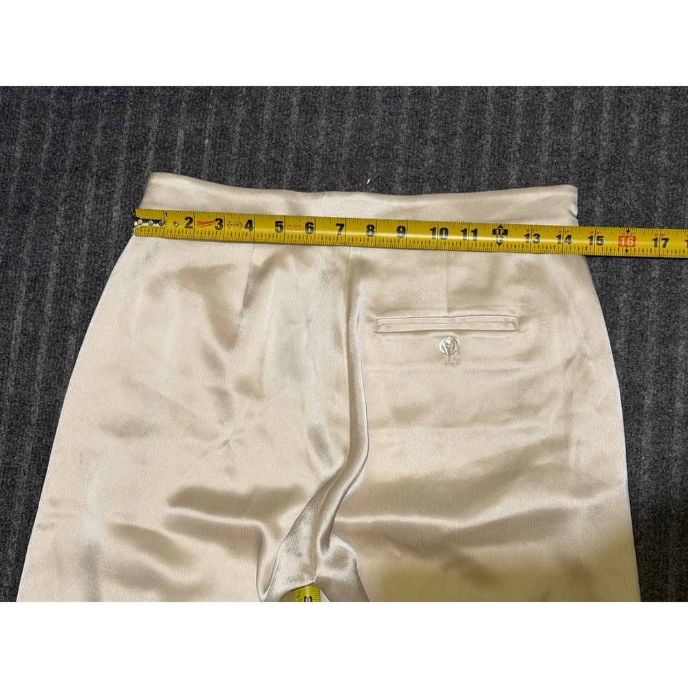 Polo Ralph Lauren Satin Wide-Leg Pant Chic Cream High Rise Trousers Size 2 NEW - Picture 7 of 8
